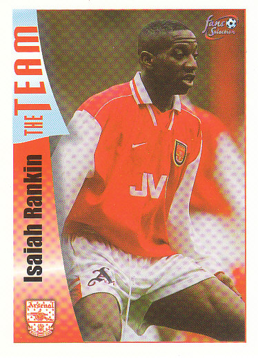 Isaiah Rankin Arsenal 1997/98 Futera Fans' Selection #35